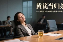 熬夜对身体的危害有哪些?气血不足致月经失调,女性健康职场生存法则靠黄芪当归茶